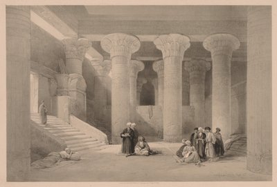 Egipto y Nubia: Volumen I - No. 24, Templo en Esneh de Louis Haghe