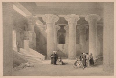 Egipto y Nubia: Volumen I - No. 24, Templo en Esneh, 1838 de Louis Haghe