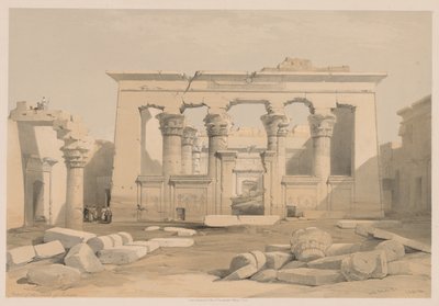 Egipto y Nubia: Volumen I - No. 28, Pórtico del Templo de Kalabshi de Louis Haghe