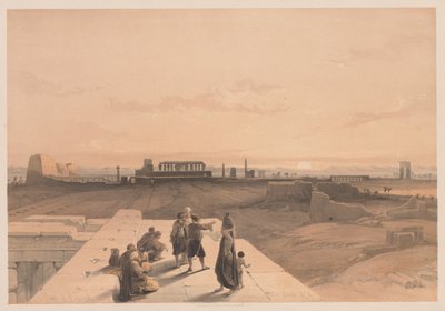 Egipto y Nubia: Volumen I - No. 38, Ruinas de Karnak, 1838 de Louis Haghe