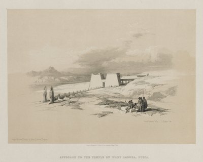 Egipto y Nubia, Volumen I: Aproximación al Templo de Wady Saboua, Nubia de Louis Haghe