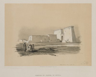 Egipto y Nubia, Volumen I: Dakke, en Nubia de Louis Haghe