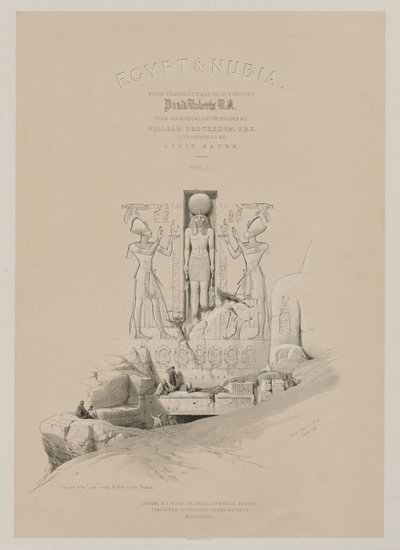 Egipto y Nubia, Volumen I: Frontispicio, 1846 de Louis Haghe
