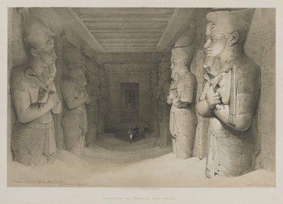 Egipto y Nubia, Volumen I: Interior del Templo de Aboo-Simbel de Louis Haghe
