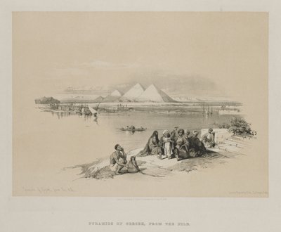 Egipto y Nubia, Volumen I: Pirámides de Geezeh, del Nilo de Louis Haghe