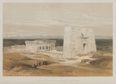 Egipto y Nubia, Volumen I: Templo de Edfou, Antigua Apollinopolis, Alto Egipto de Louis Haghe