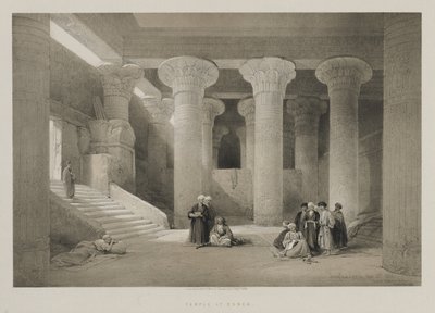 Egipto y Nubia, Volumen I: Templo en Esneh, 1846 de Louis Haghe