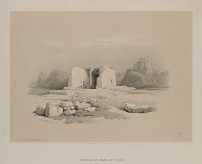 Egipto y Nubia, Volumen I: Templo de Tafa en Nubia de Louis Haghe