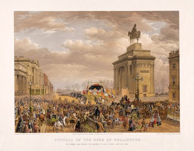 Funeral del Duque de Wellington, 18 de noviembre de 1852, pub. 1853 de Louis Haghe