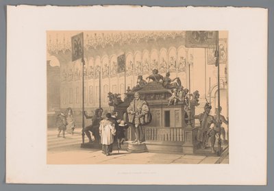 Graftombe van keizer Lodewijk de Beier te München La tumba del emperador Ludwig en Munich (título sobre objeto) de Louis Haghe