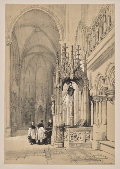 Bocetos en Bélgica y Alemania, Primera Serie, El Pozo Sagrado en la Catedral de Ratisbona de Louis Haghe