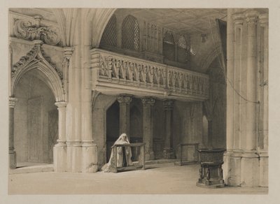 Bocetos en Bélgica y Alemania, Volumen I: Convento de Nönnberg, Salzburgo de Louis Haghe