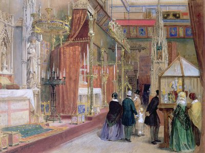 La corte medieval de la Gran Exposición de 1851 de Louis Haghe