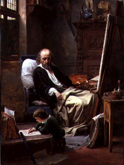 El joven artista de Louis Haghe