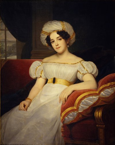 Retrato de la Princesa Natalya Stepanovna Golitsyna, de soltera Condesa Apraksina 1794-1890, 1824 de Louise Marie Jeanne Hersent