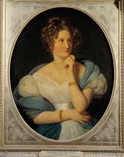 Retrato de la escritora francesa Delphine Gay, Madame Emile de Girardin de Louis Hersent