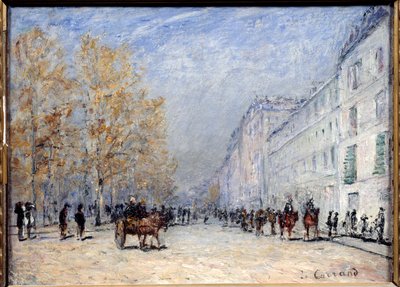 El Cours du Midi en Lyon. Pintura de Louis Carrand (1821-1899) de Louis Hilaire Carrand