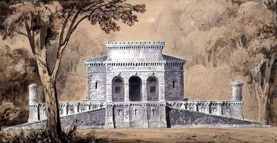 Vista de la Gendarmería Imperial, c.1825 de Louis Hippolyte Lebas