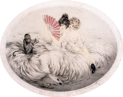 Detrás del ventilador de Louis Icart