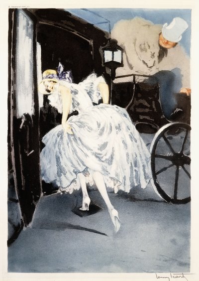 Salida, c.1941 (aguafuerte y punta seca) de Louis Icart