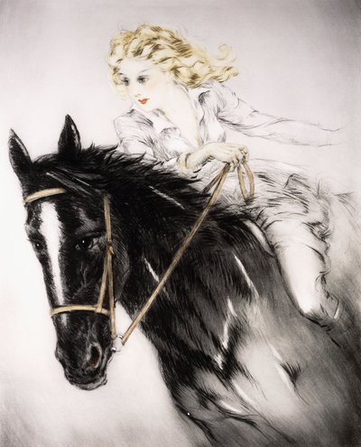 Mujer caballo de Louis Icart