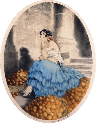 Vendedor de naranjas de Louis Icart