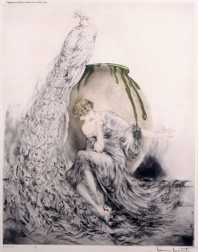 Pavo real de Louis Icart