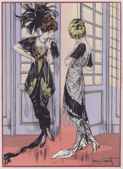 Moda femenina de la década de 1910 del diseñador Zimmermann de Louis Icart