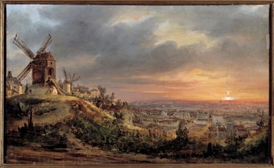 París visto desde Montmartre de Louis Jacques Mande Daguerre