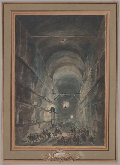 Gruta de Posillipo de Louis Jean Desprez