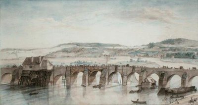 Los dos puentes (Saint-Cloud y Sevres) de Louis Jean Desprez