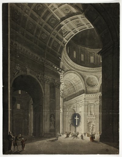 Vista del cruce de San Pedro de Louis Jean Desprez