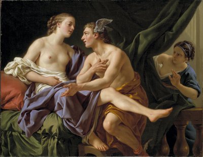 Mercurio, Herse y Aglaure de Louis Jean François Lagrenée