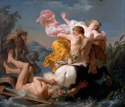 El rapto de Deianira por el centauro Neso de Louis Jean François Lagrenée