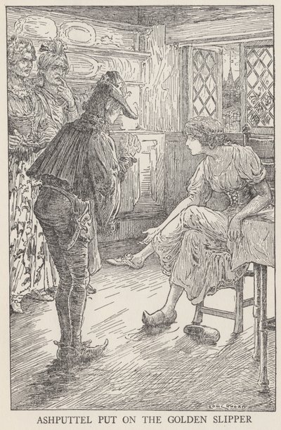 Cenicienta (litografía) de Louis John Rhead
