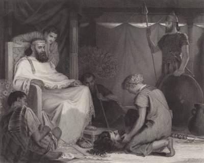 David presentado ante Saúl de Louis John Rhead