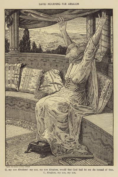 David lamenta por Absalón de Louis John Rhead