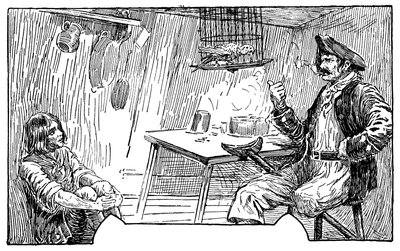 Ilustración de Louis Rhead (1857-1926) para la novela "La isla del tesoro" de Robert Louis Stevenson (1850-1894) 1915 de Louis John Rhead