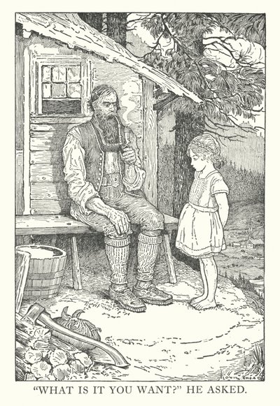 Ilustración para Heidi de Johanna Spyri (litografía) de Louis John Rhead