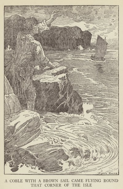 Ilustración de Secuestrado por Robert Louis Stevenson de Louis John Rhead