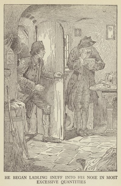 Ilustración de Secuestrado por Robert Louis Stevenson de Louis John Rhead