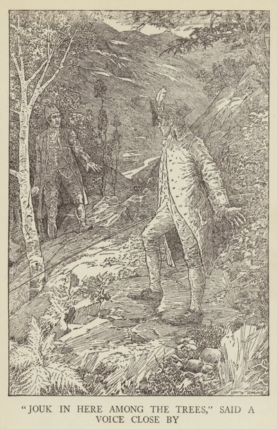Ilustración de Secuestrado por Robert Louis Stevenson de Louis John Rhead