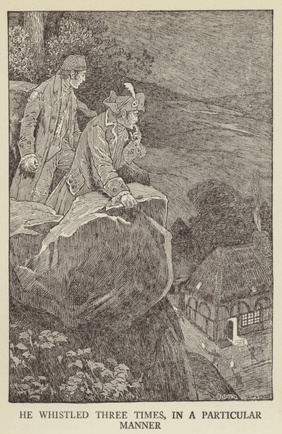 Ilustración de Secuestrado por Robert Louis Stevenson de Louis John Rhead
