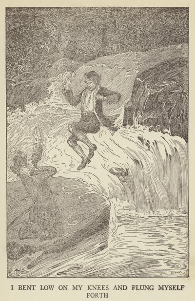 Ilustración de Secuestrado por Robert Louis Stevenson de Louis John Rhead