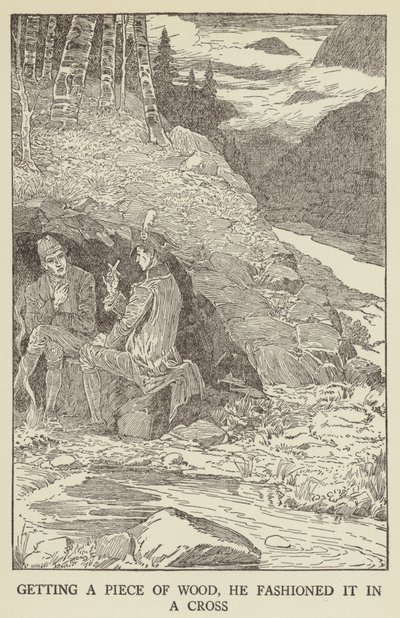 Ilustración de Secuestrado por Robert Louis Stevenson de Louis John Rhead