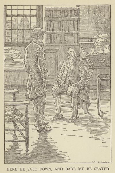 Ilustración de Secuestrado por Robert Louis Stevenson de Louis John Rhead