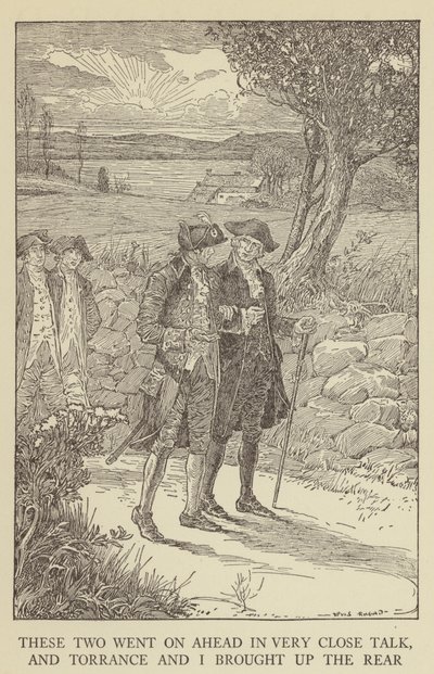 Ilustración de Secuestrado por Robert Louis Stevenson de Louis John Rhead
