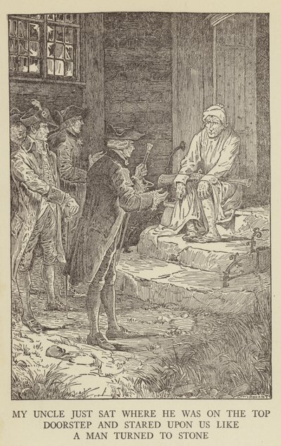 Ilustración de Secuestrado por Robert Louis Stevenson de Louis John Rhead