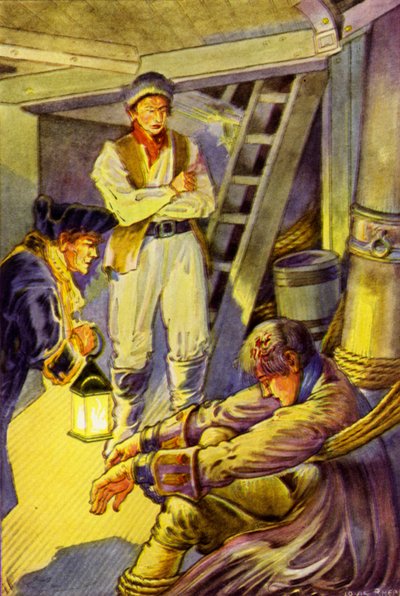 Ilustración de Secuestrado por Robert Louis Stevenson de Louis John Rhead
