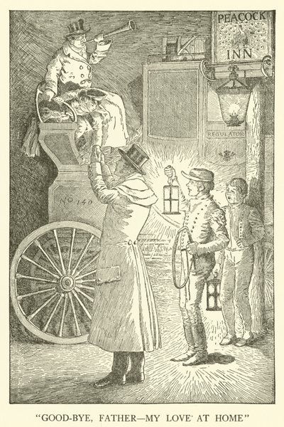 Ilustración para los días escolares de Tom Brown (grabado) de Louis John Rhead